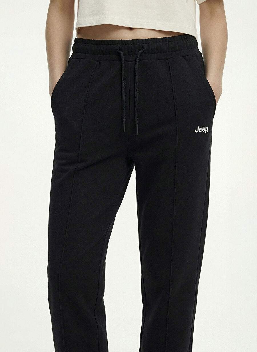 Black Women's Cotton Pants J4SL-EA7014 — Product image 4 of 7