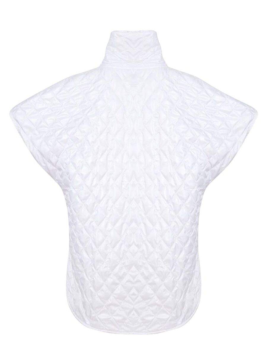 Fermuarlı Kapitone Yelek - Beyaz — Product image 4 of 5