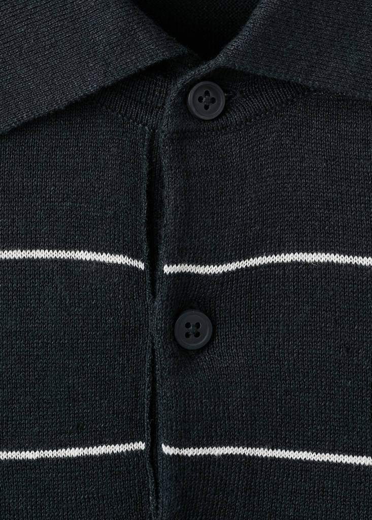 Linen blend striped polo shirt — Product image 8 of 9