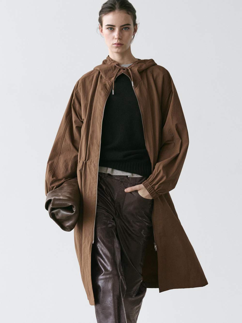 Long technical fabric parka — Product image 15 of 20