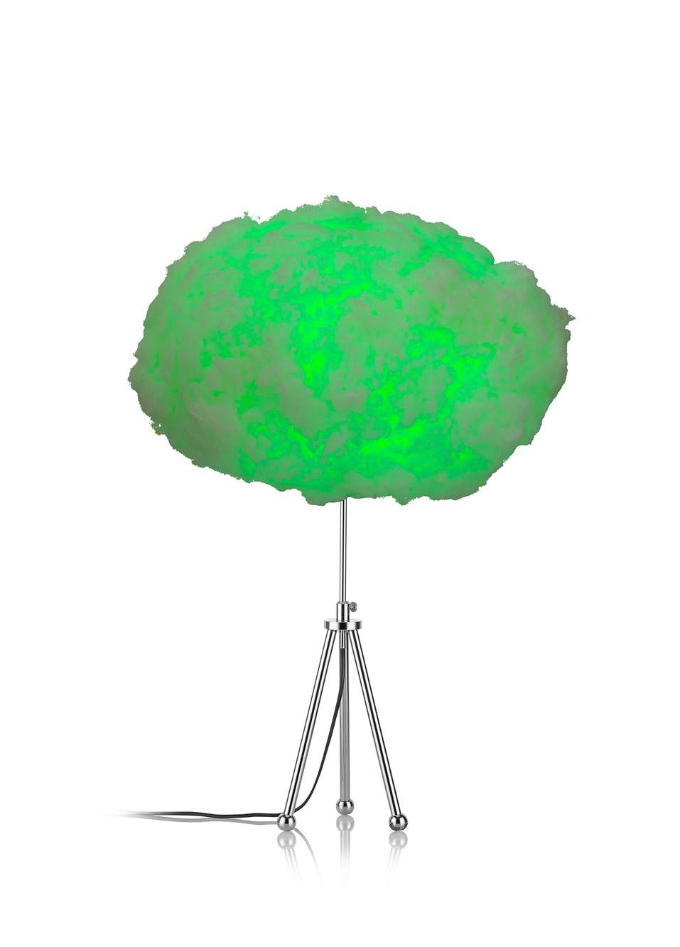 GR001 BouffeeCloud Bulut Aydınlatma Rgb Işık Kumandalı Krom Abajur — Product image 3 of 5
