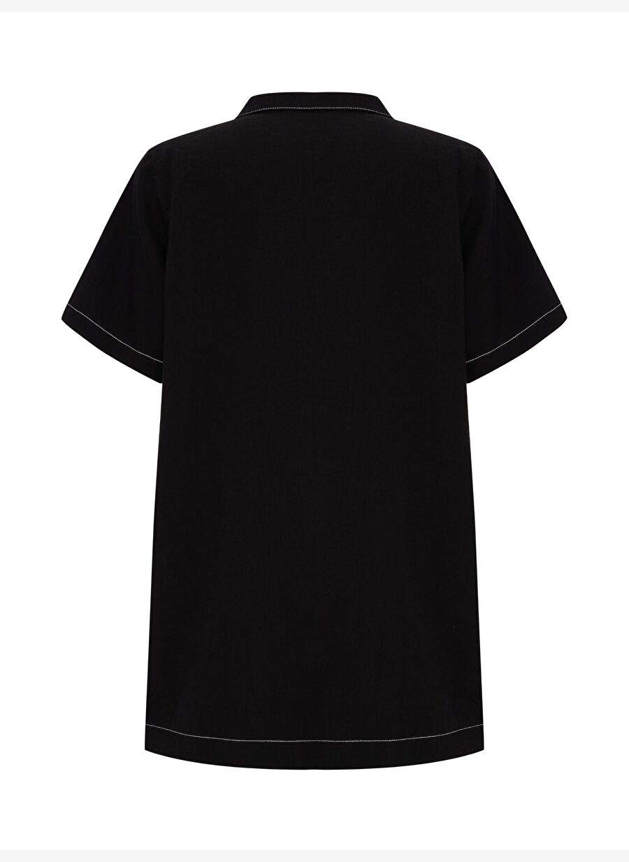 Mae Popover Mini Elbise - Siyah — Product image 8 of 8