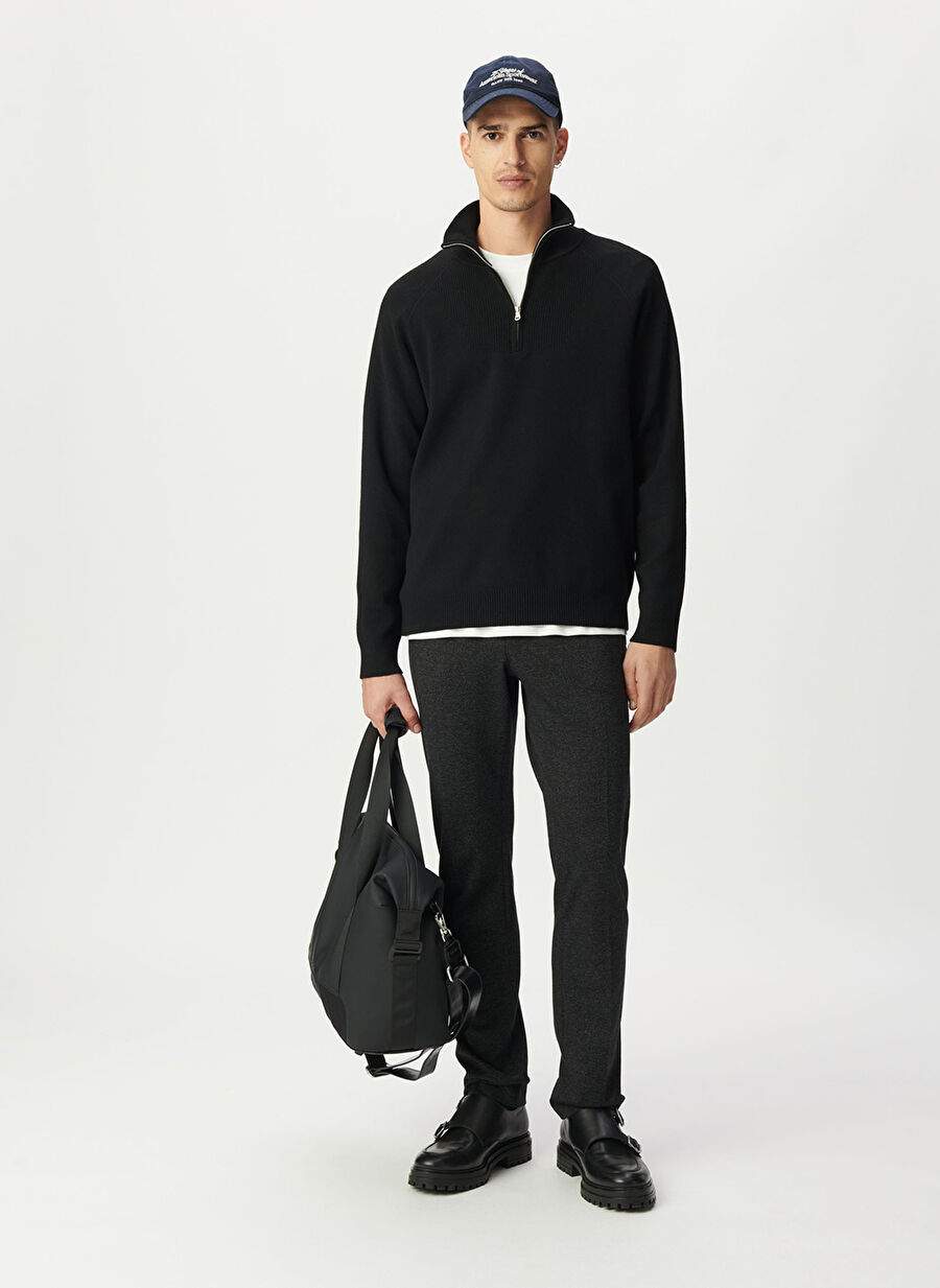 Ikks Black Men's Turtleneck Regular Fit Sweater M218133 — Product image 7 of 7