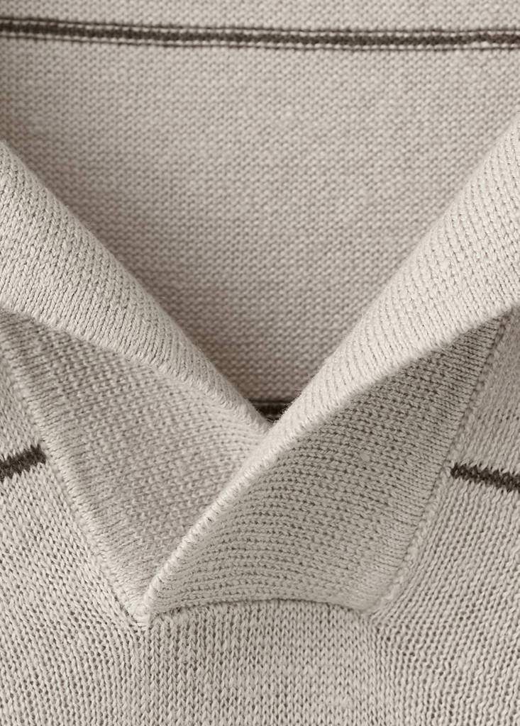 Linen blend striped polo sweater — Product image 9 of 11
