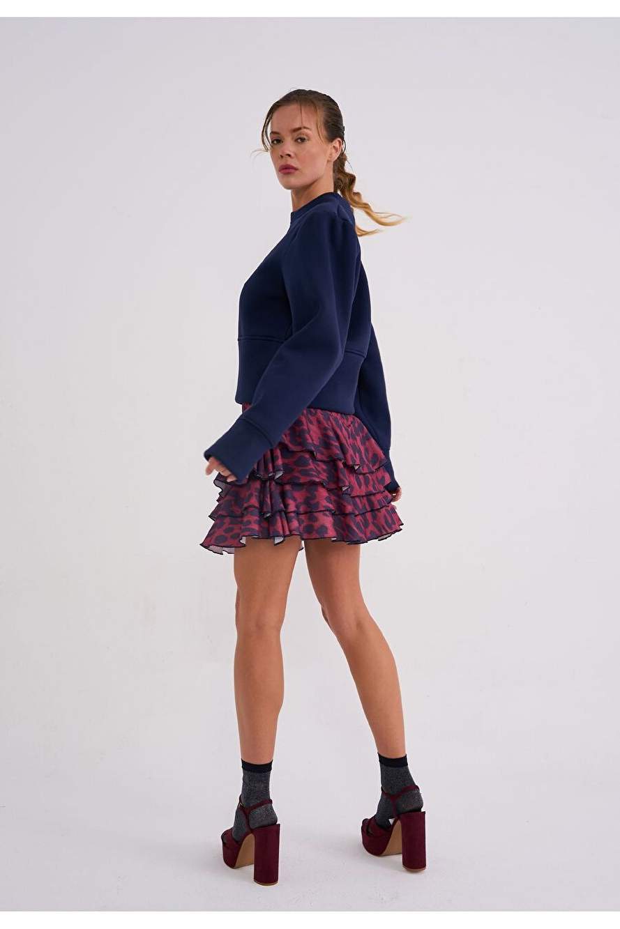 Luna Kadn Vatkal Navy Sweat Crop — Product image 3 of 3