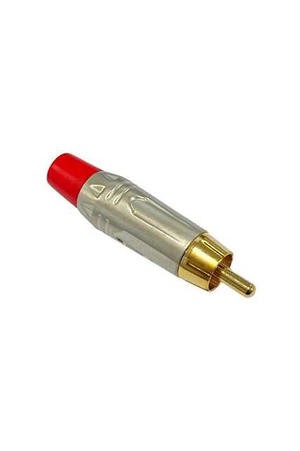 Hepa Merz STLC-3040RD RCA Male Connector with Gold Tip