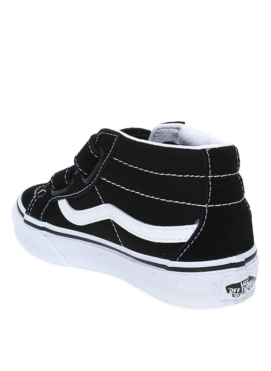 Vans VN00018T6BT1 SK8-Mid Reissue V Siyah Deri Erkek Çocuk Yürüyüş Ayakkabısı — صورة المنتج 3 من 4