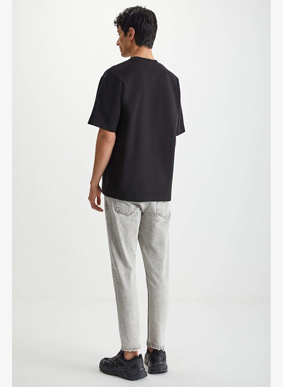 RAMADANP008 Erkek 75% Pamuk 25% Polyester baskılı Siyah T-Shirt — صورة المنتج 5 من 5