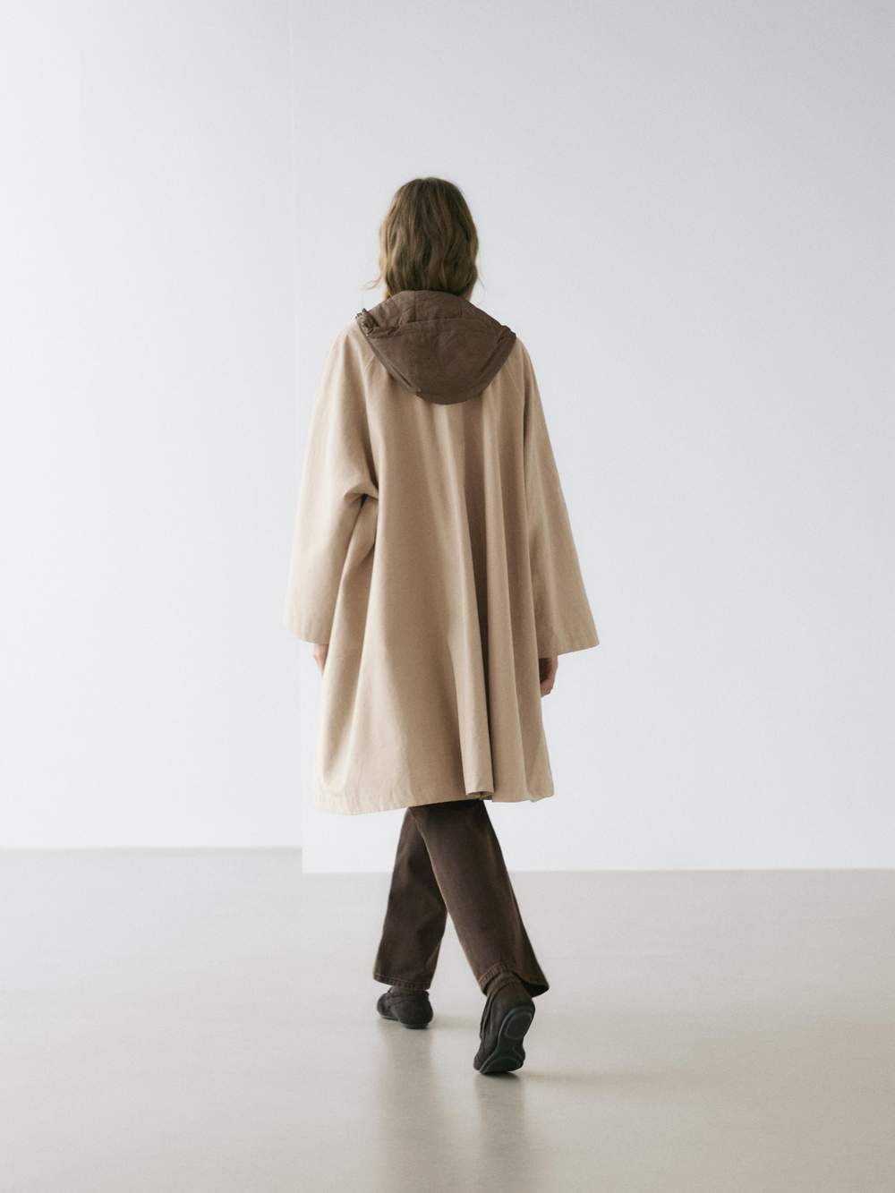 Cape trench coat with hood — Product image 3 of 13