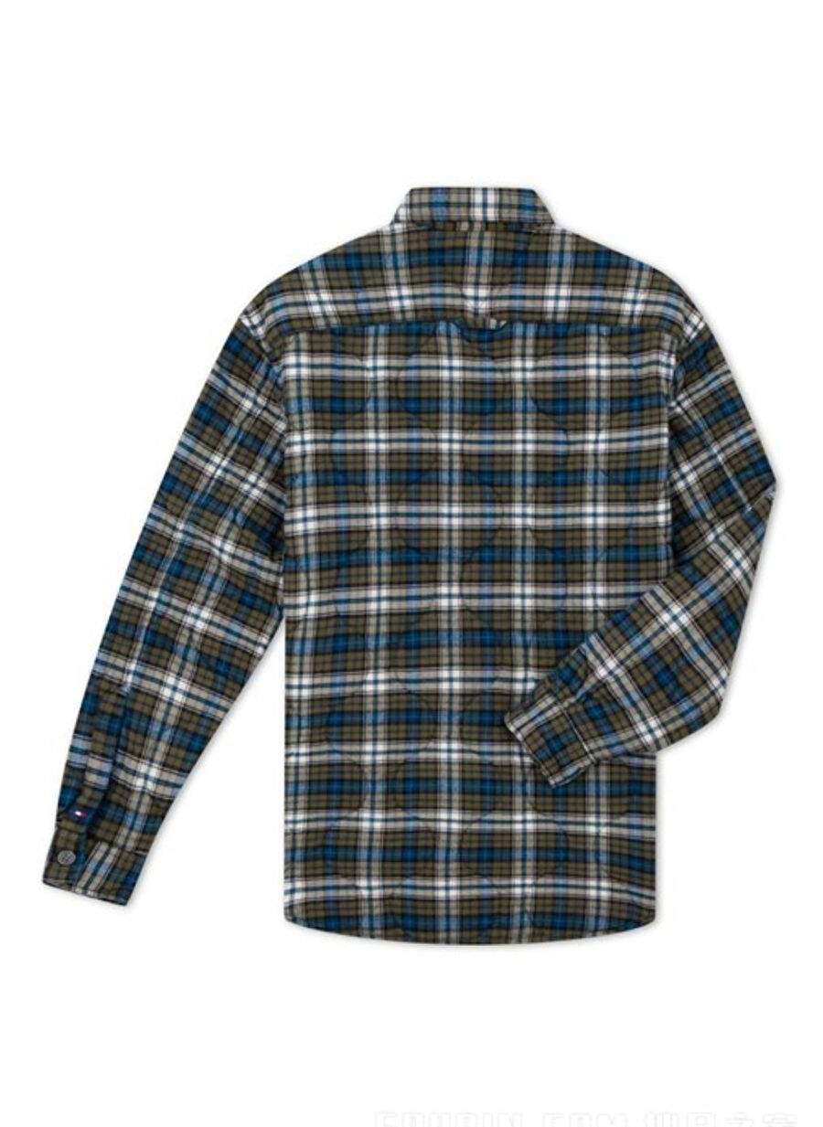 Tommy Hilfiger Slim Fit Düğmeli Yaka Yeşil Erkek Gömlek MW0MW328590N1 — صورة المنتج 3 من 5