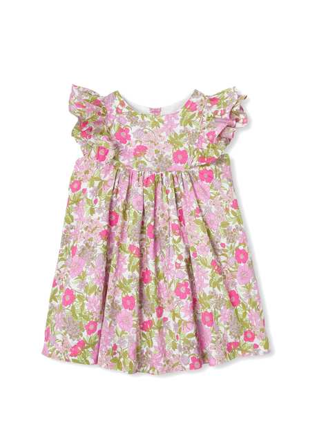 Colorful Liberty Fabric Girl Baby Dress