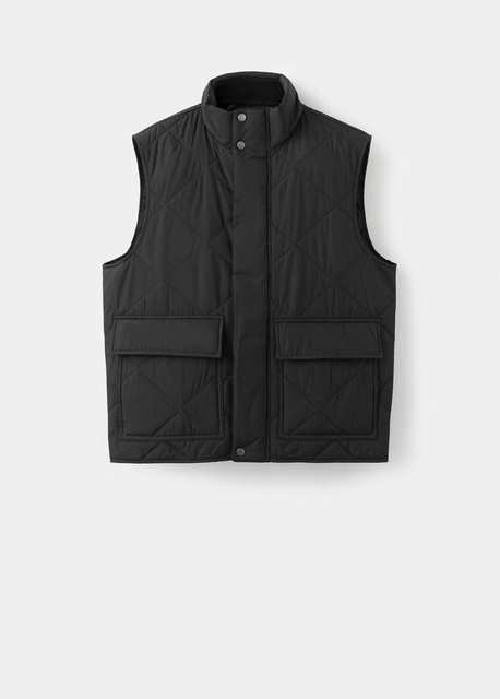 Lightweight quilted water-repellent quilted gilet