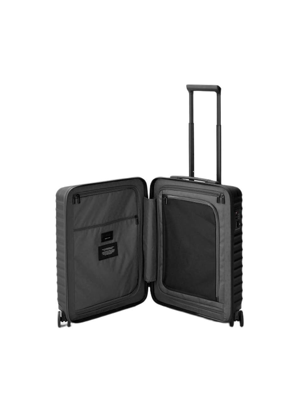 Upgrade 4 Wheel Trolley S23 Black Cabin Size Suitcase — Product image 4 of 5