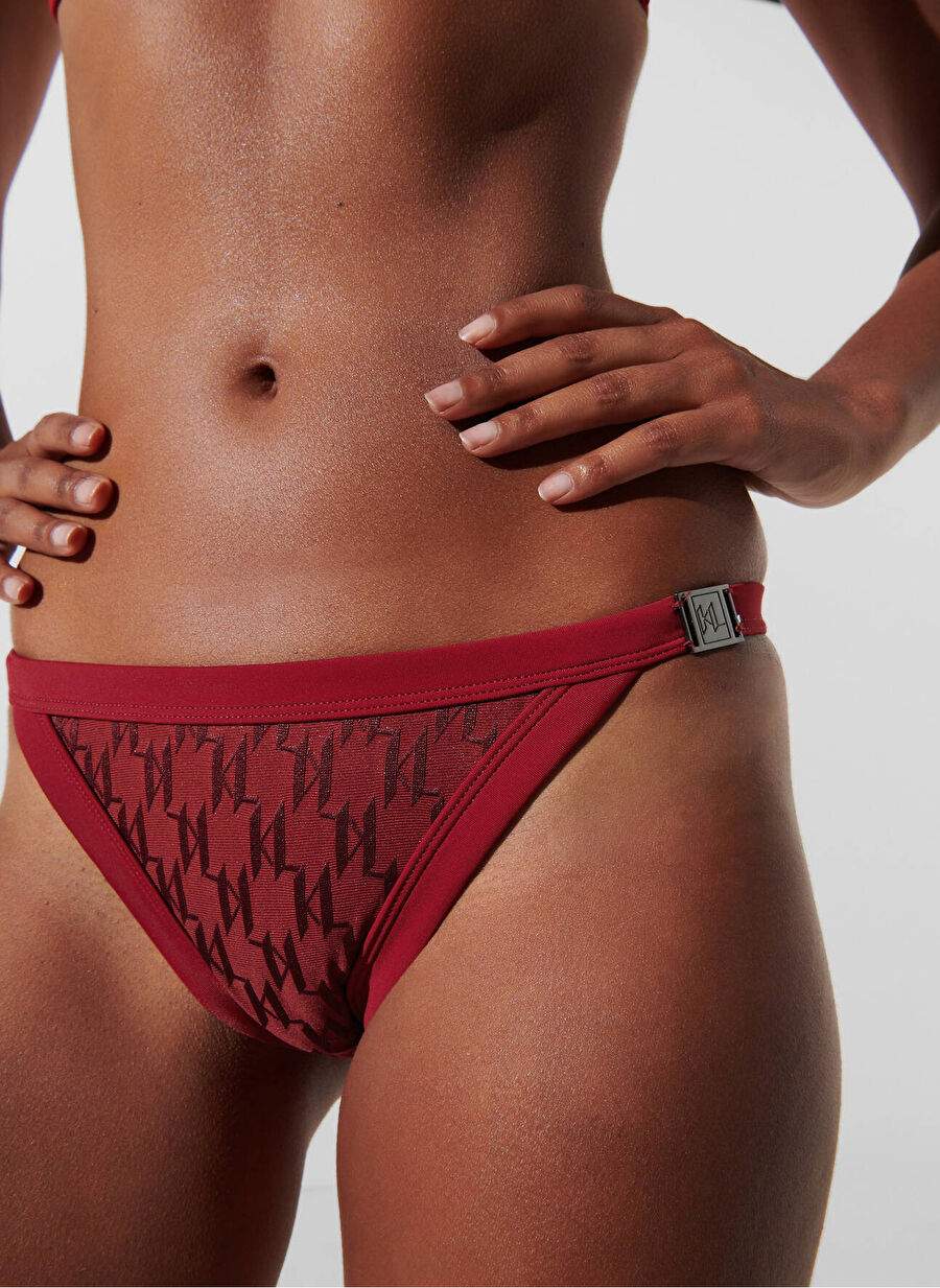 Krmz Kadn Desenli Bikini Alt 235w2231 — صورة المنتج 3 من 4