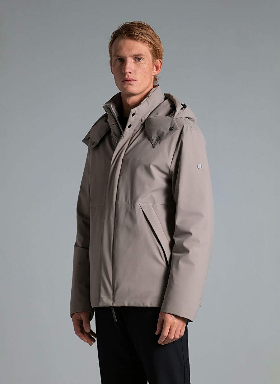 Hooded Collar Stone Men's Standard Coat KUDO — Product image 3 of 8