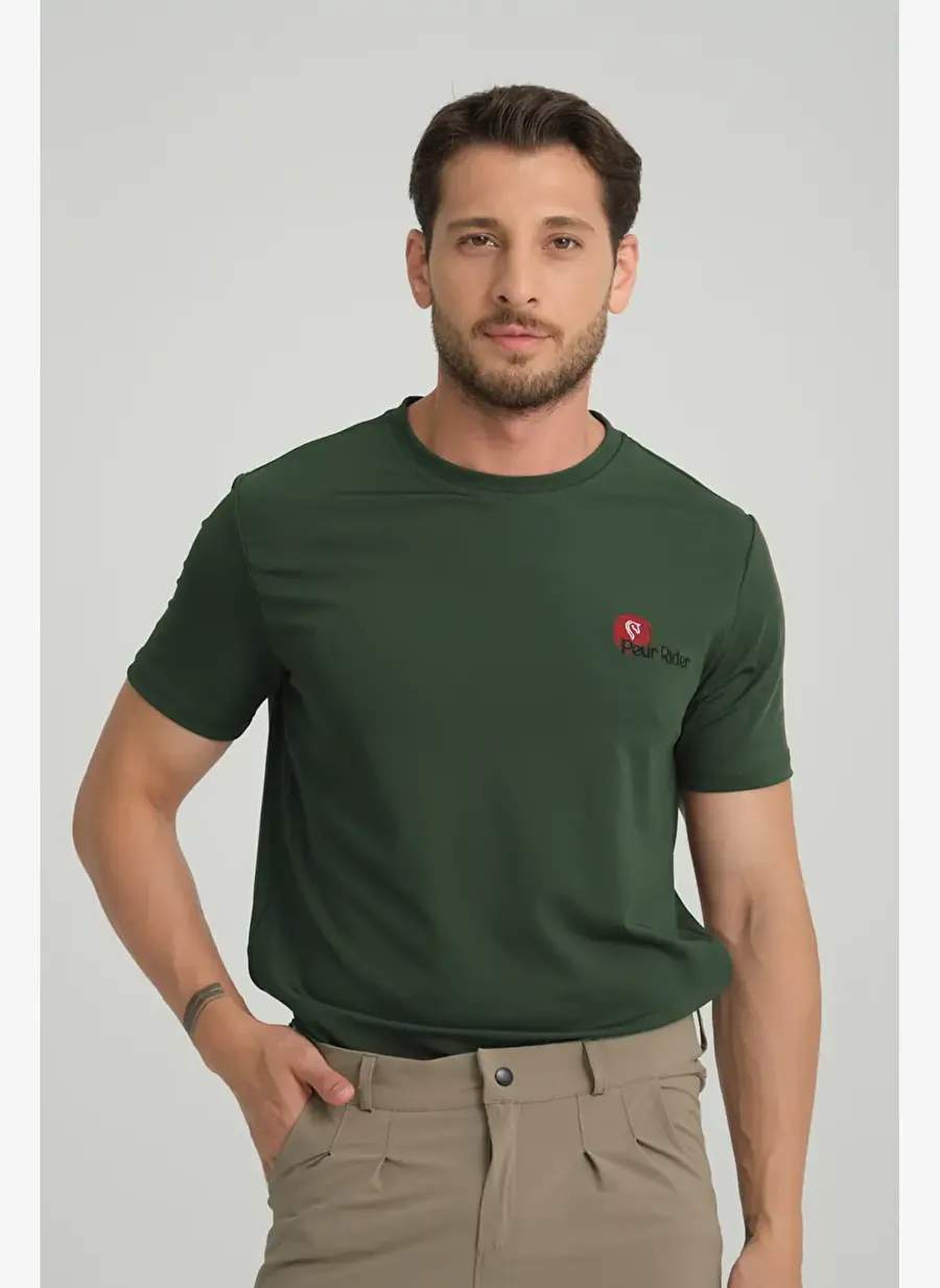 Yesil Ksa Kollu Erkek Binici T Shirt — صورة المنتج 5 من 8