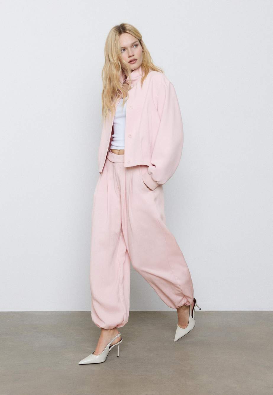 Darted sarouel trousers with buckle — Product image 10 of 11