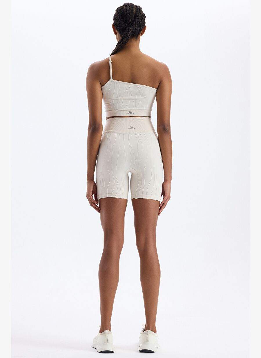 Puffed Jacquard Sports Shorts Titan White — Product image 17 of 30