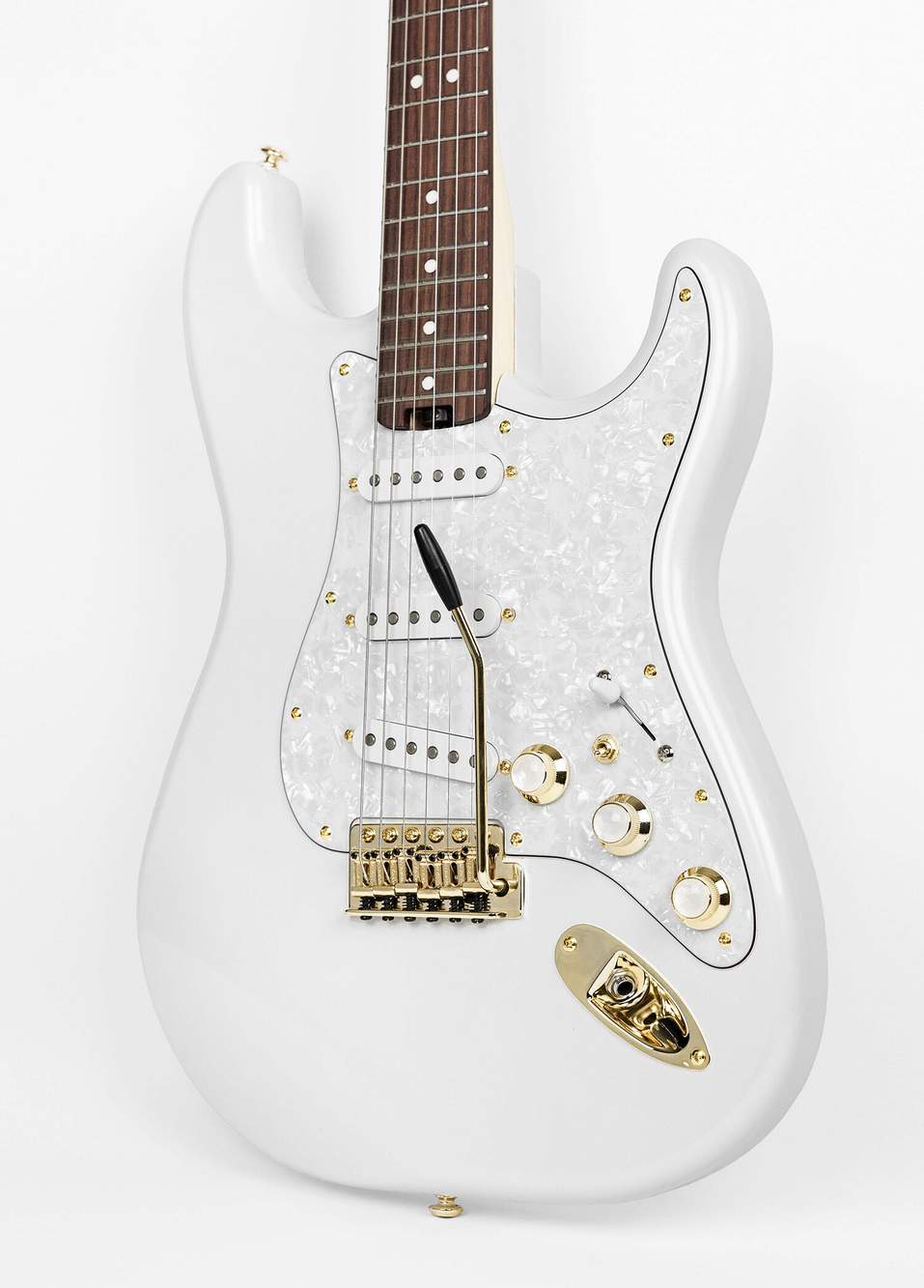 Shira Classic S Royal Pearl White Elektro Gitar — صورة المنتج 5 من 7