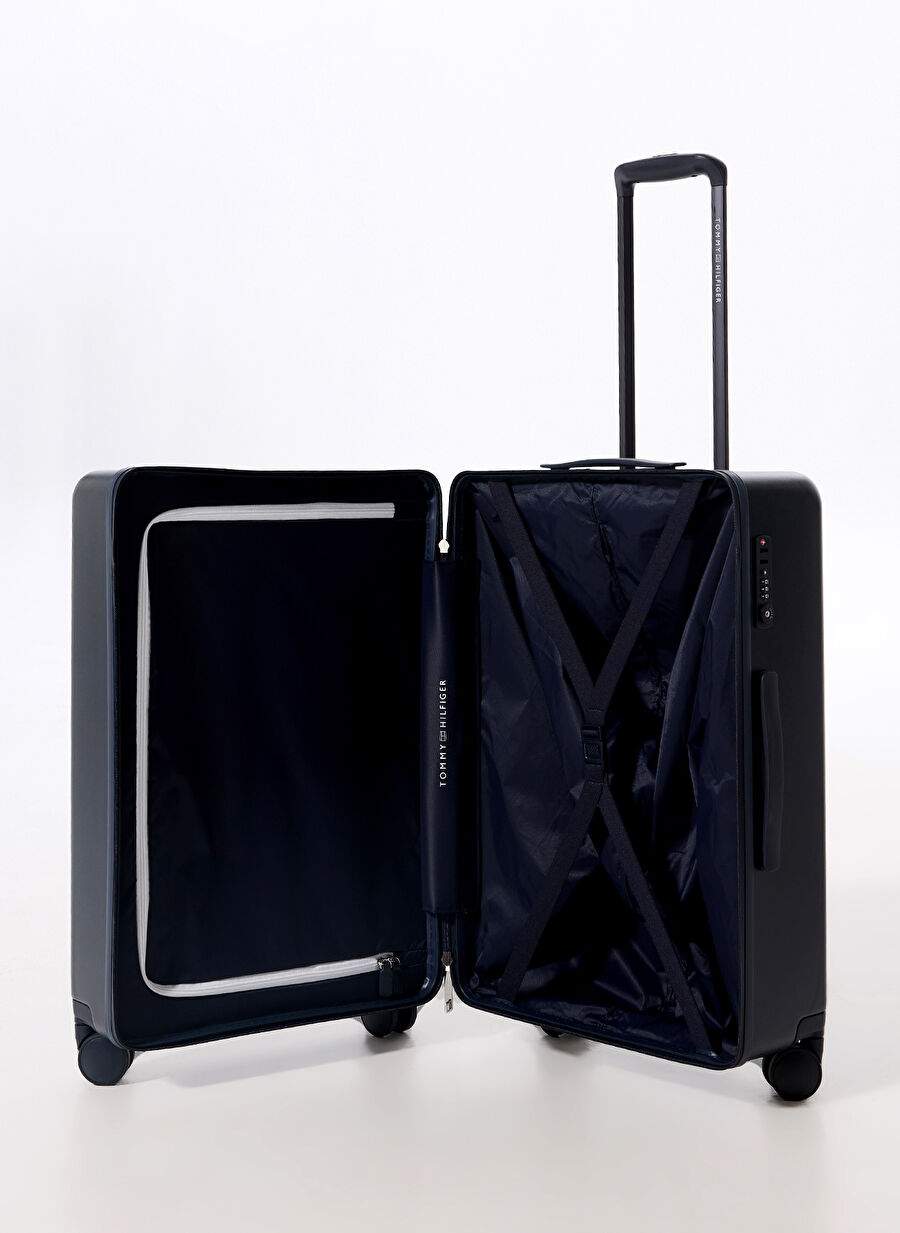 Tommy Hilfiger Navy Men's Pocket Hard Suitcase Th Medium Suitcase — Product image 21 of 25