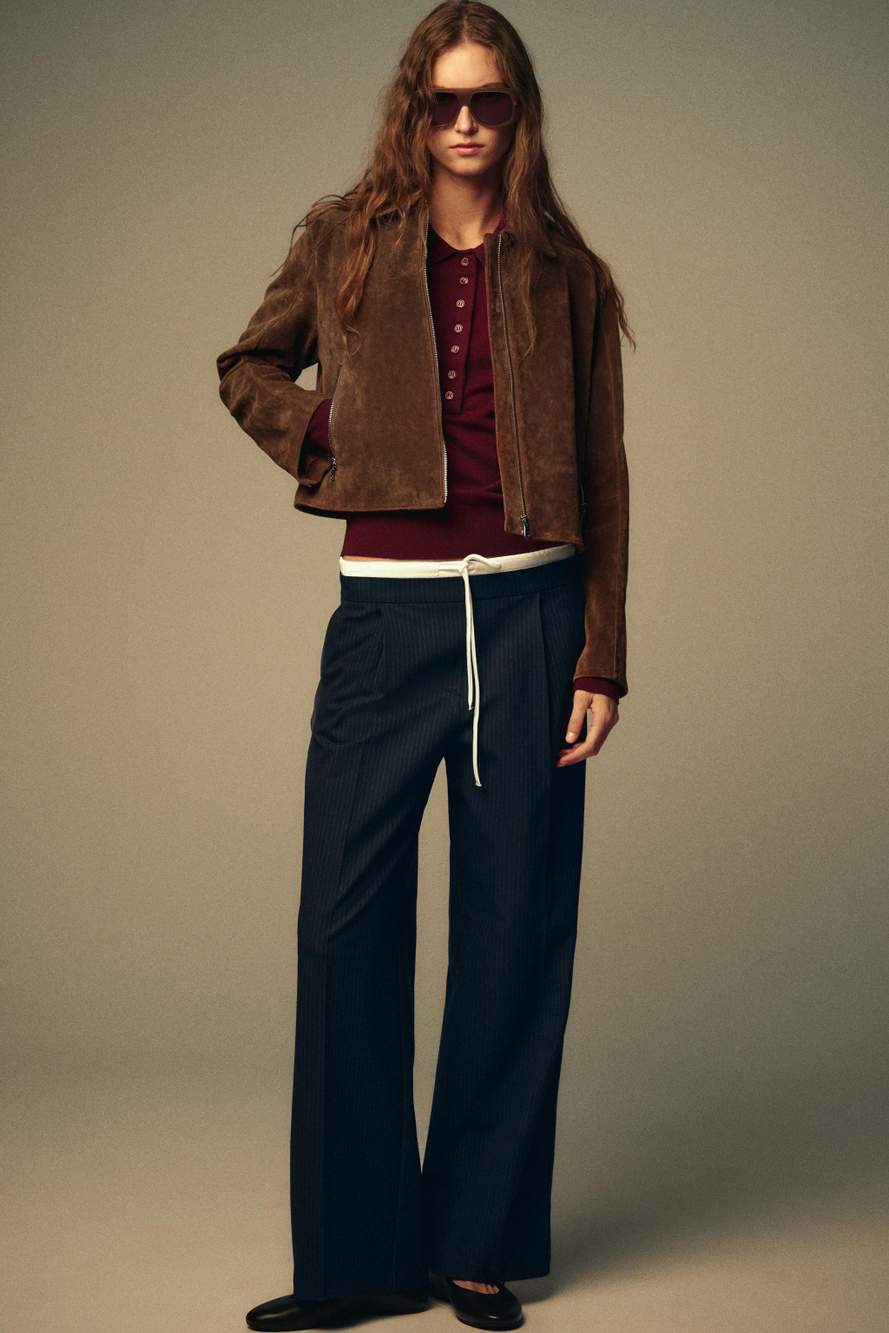 WIDE-LEG TROUSERS WITH DOUBLE WAISTBAND — Product image 6 of 9