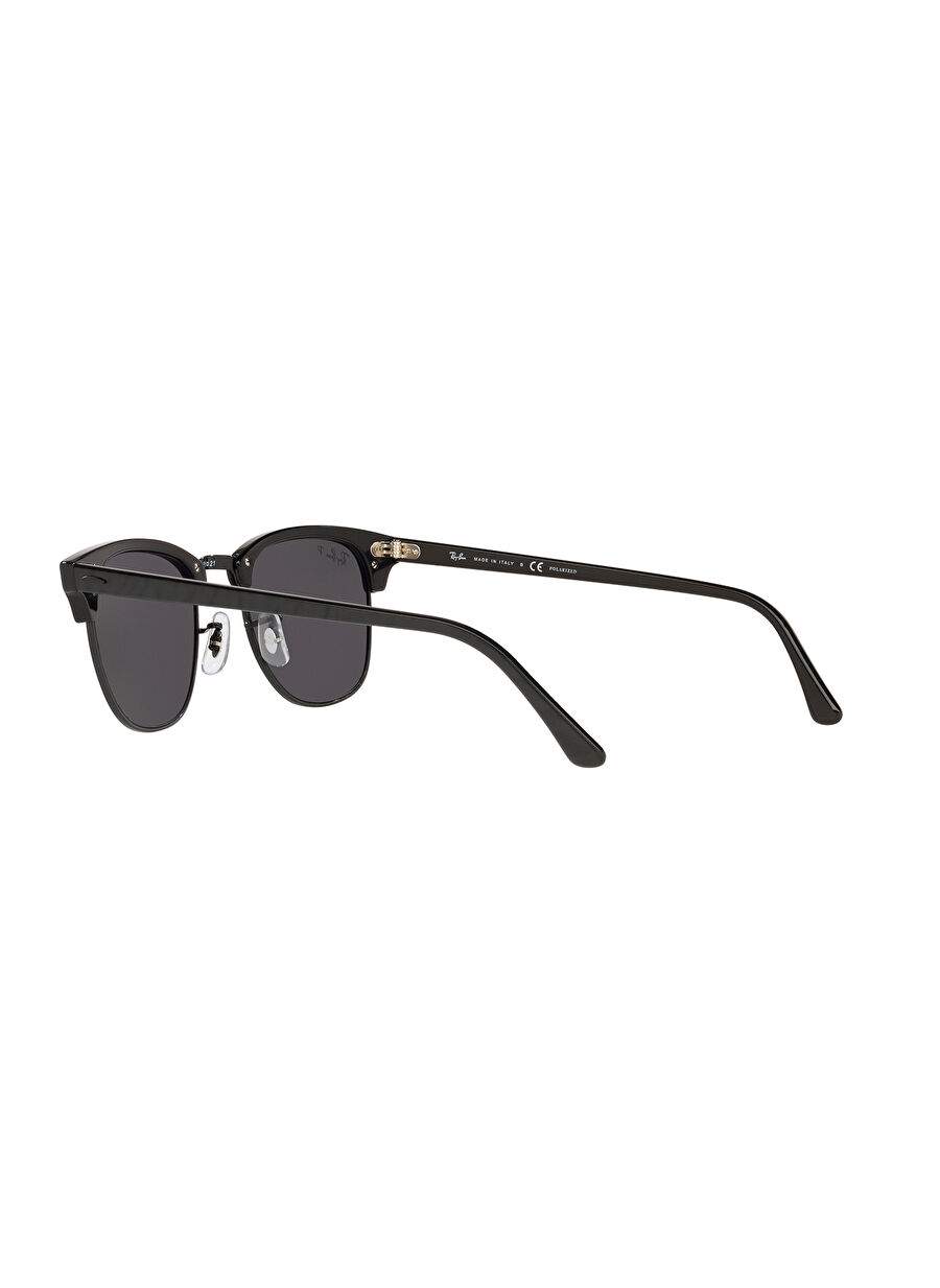 Ray-Ban Clubmaster Classic RB3016 Kare Siyah Unisex Polarize Güneş Gözlüğü — صورة المنتج 5 من 12