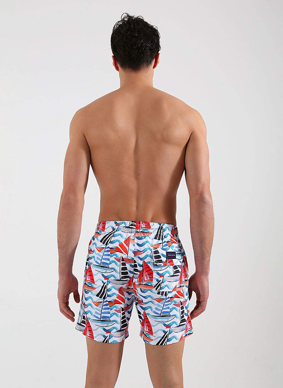 Whitefin Multicolor Men's Shorts Swimsuit WHITE YATCHING — Product image 6 of 6