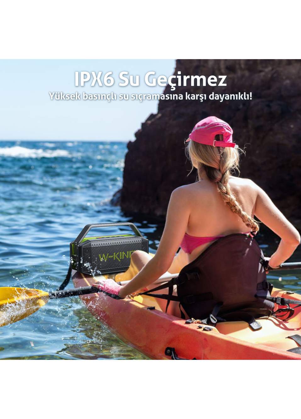 D9-1 Boombox Su Geçirmez Stereo TWS Ses Bombası Bluetooth Hoparlör — صورة المنتج 5 من 8