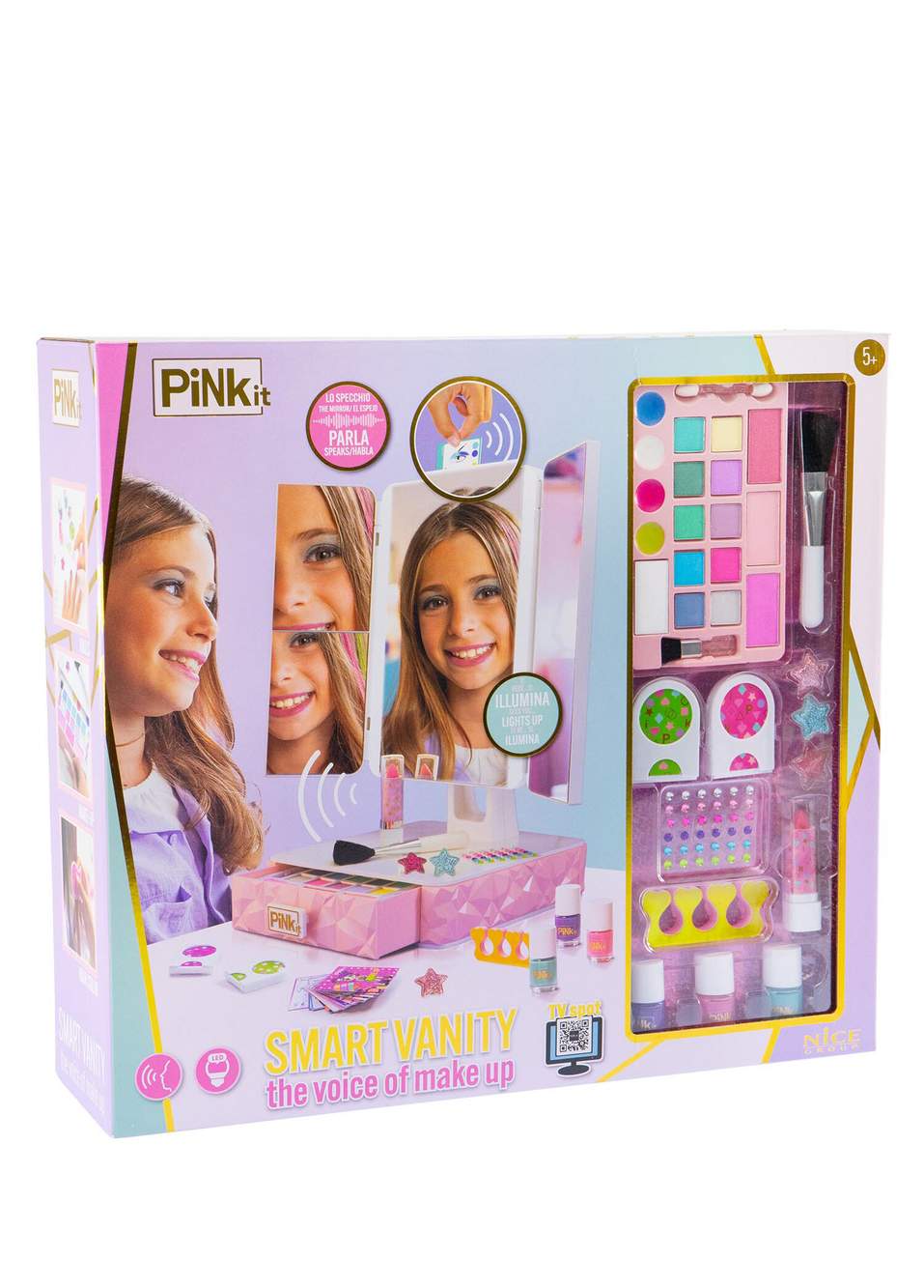 Pink It Smart Vanity Işıklı Sesli Kız Çocuk Makyaj Seti — صورة المنتج 7 من 7