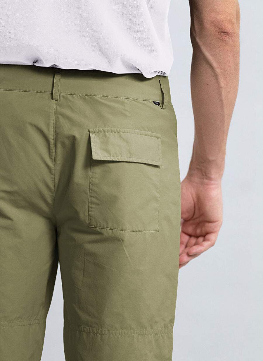 Duno Khaki Men's Slim Fit Shorts DAN RECCO — Product image 4 of 7