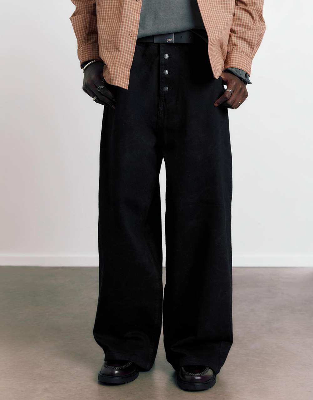 Laser print baggy jeans — صورة المنتج 20 من 25
