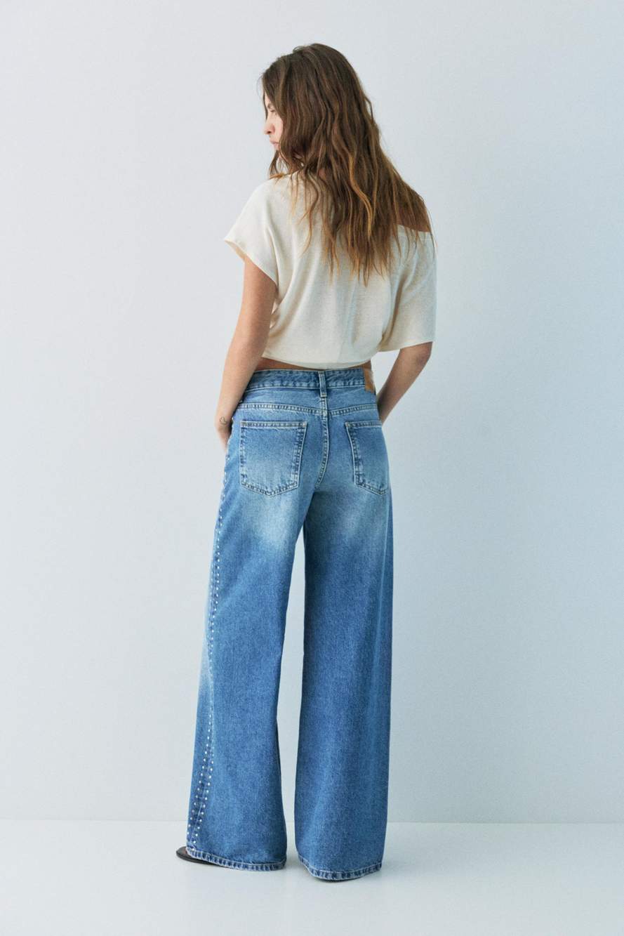 Wide-leg stud jeans — Product image 33 of 60