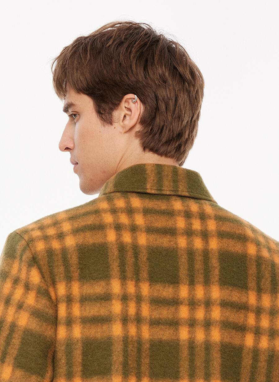 Discovery Expedition Khaki Men's Relaxed Fit Check Jacket D3WM-MNT6 — Product image 9 of 15