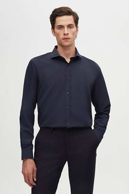Ds Groom Slim Fit Navy Blue Italian Collar Narrow Cut Classic Tietlk Long Sleeves Easy To Use What