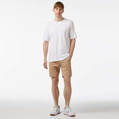 Nautica Male Beige Slim Fit Baskl Bermuda