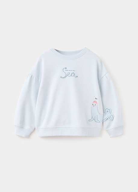 Seal print sweatshirt