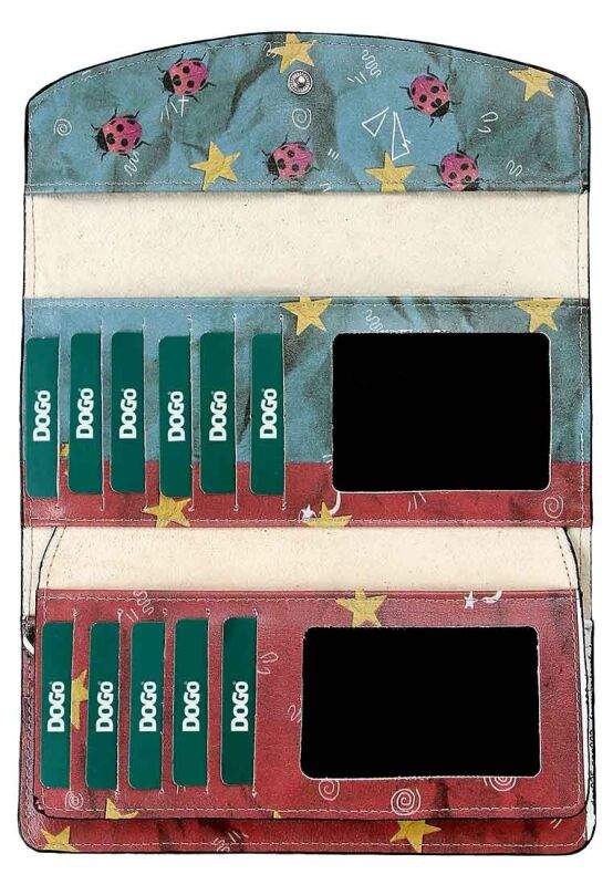 Women Multicolor Wallet - Paper Animals Design — صورة المنتج 3 من 4