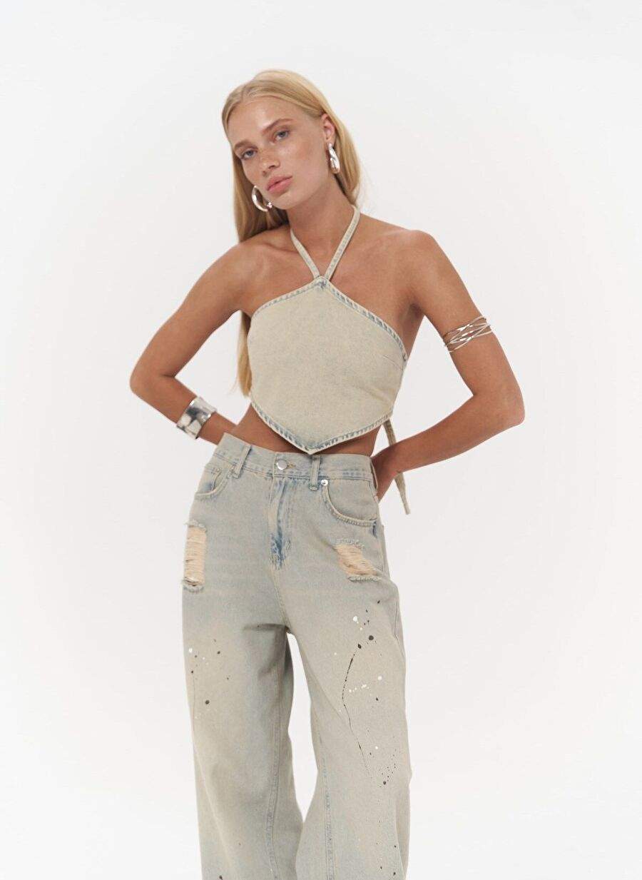 Seday Dirty Green Ucgen Kot Crop — Product image 3 of 35