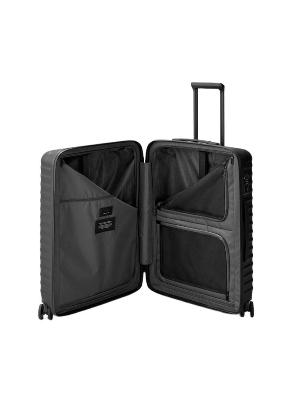 Upgrade 4 Wheel Trolley Black Medium Suitcase — Product image 4 of 4