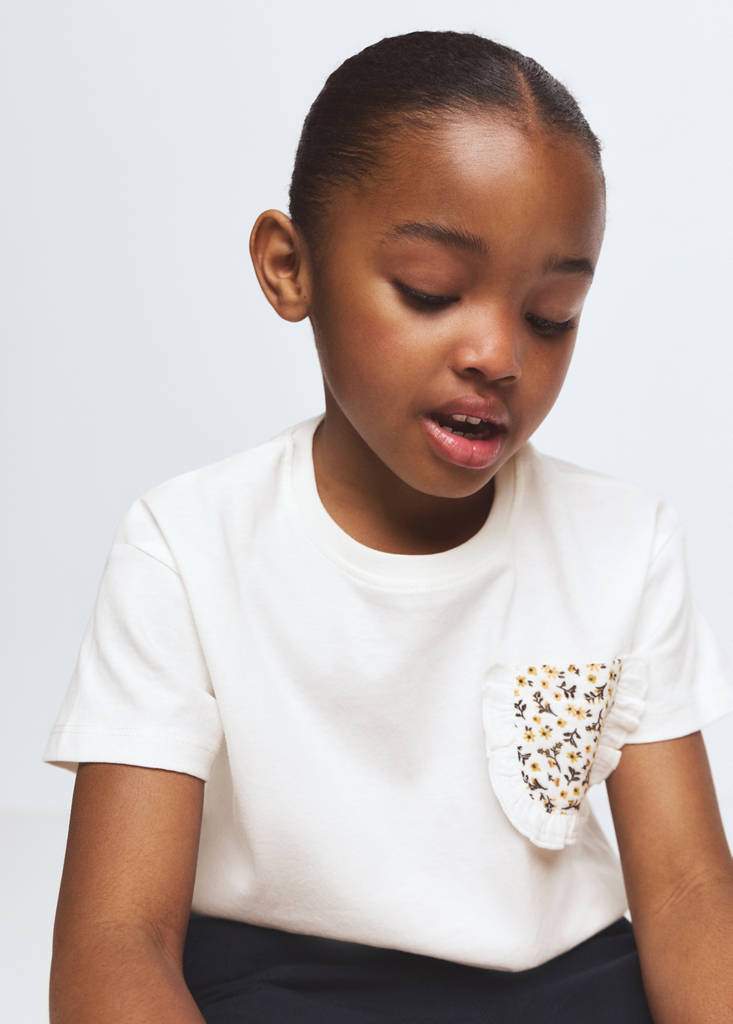 Cotton T-shirt with embroidered pocket — Product image 3 of 8