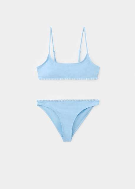 Ruched bikini with classic briefs