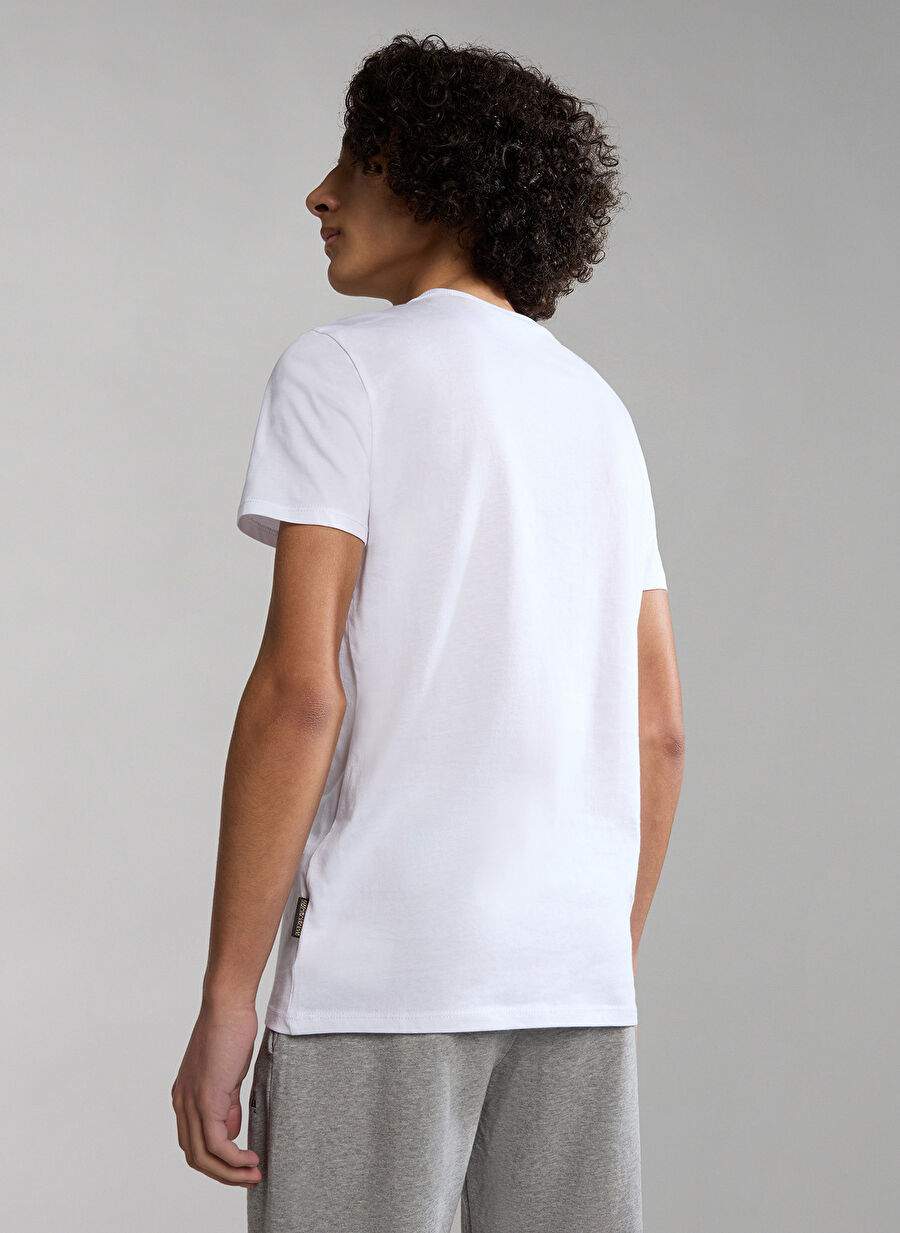 Napapijri Çok Renkli Erkek Çocuk Bisiklet Yaka Kısa Kollu T-Shirt NP0A4H32FJ21 K S-ZAMORA — Product image 3 of 6