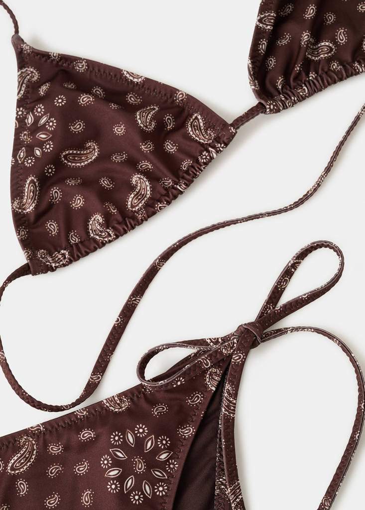 Paisley print triangle bikini top — Product image 4 of 7