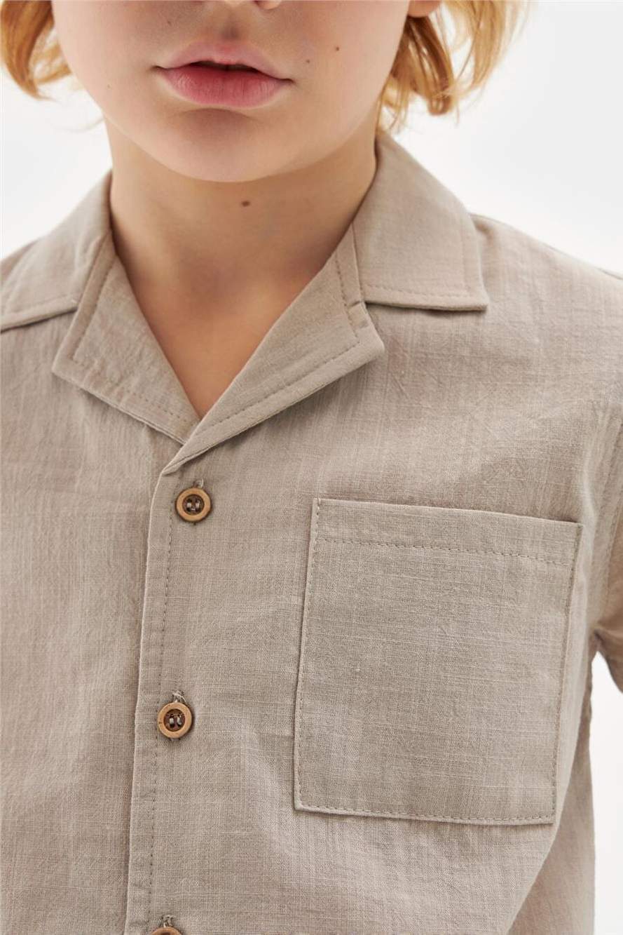 Nebbati Erkek Cocuk Bej Gomlek — Product image 4 of 7