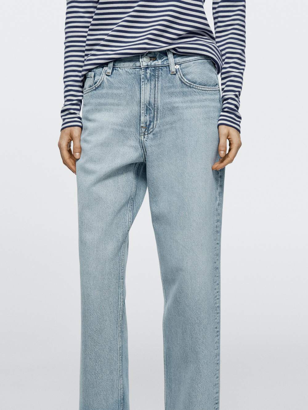 Straight-leg high-waist jeans — Product image 3 of 14