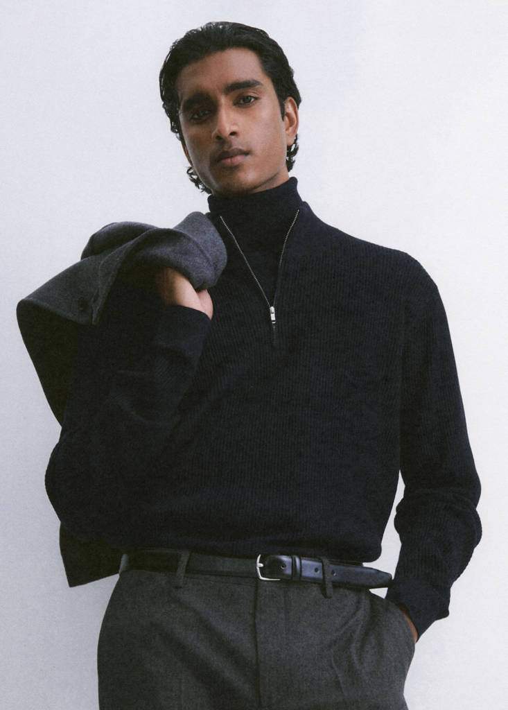 Ribbed sweater with zip neck — Product image 16 of 30