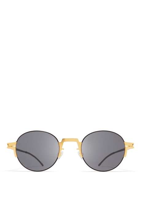 Studio 15.2 Flash Black Glossy Gold Steel Unisex Sunglasses