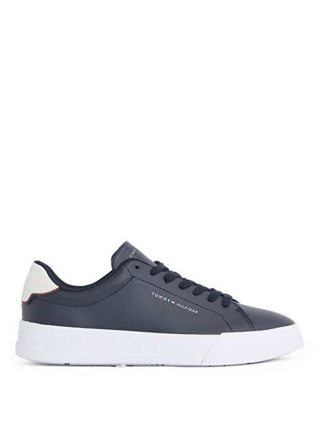 Tommy Hilfiger Navy Men's Sneaker Th Court Lth Detail Ess