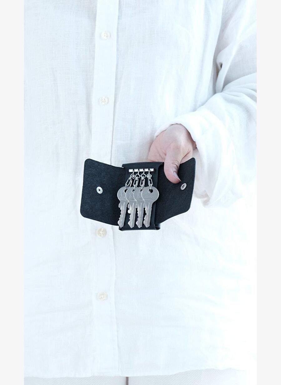 Luna Siyah Deri Anahtarlk Ve Kartlk — Product image 6 of 8