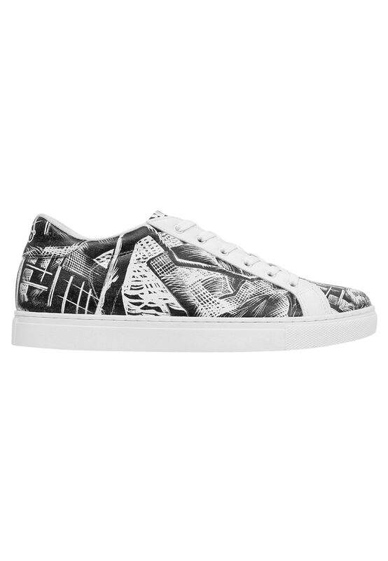 Men Vegan Leather White Sneakers - No Limits Design — صورة المنتج 4 من 9